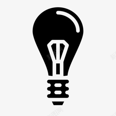 灯泡创意电光图标图标