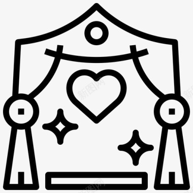 拱门婚礼159直系图标图标