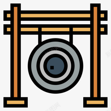 锣音乐77线颜色图标图标