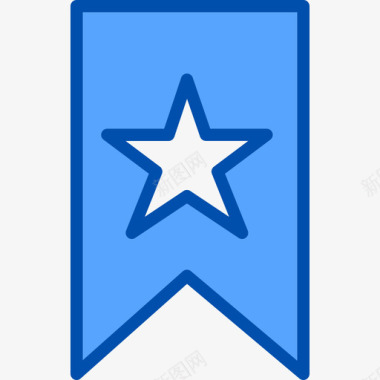 徽章网站和电子邮件4蓝色图标图标