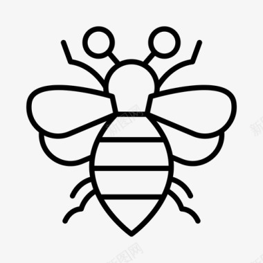蜜蜂虫子昆虫学图标图标