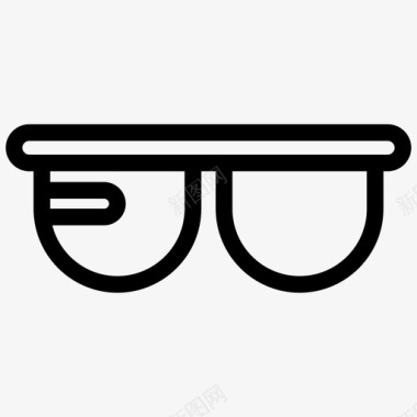 智能眼镜眼镜小工具图标图标
