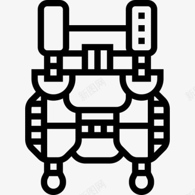 救生员潜水14岁直线型图标图标