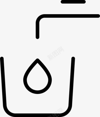 水玻璃罐子图标图标