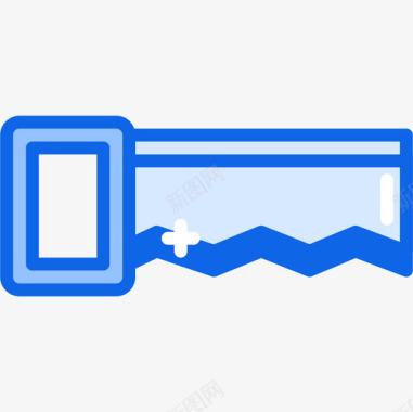 锯户外活动27蓝色图标图标