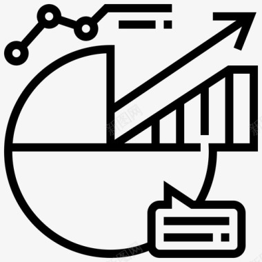 电脑图信息图形信息分析饼图图标图标