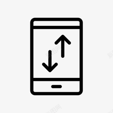 上传手机网络通讯线路和字形图标图标
