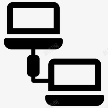 网络图标免抠png图片计算机网络计算机连接连接的设备图标图标
