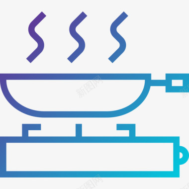 平底锅平底锅家具98梯度图标图标