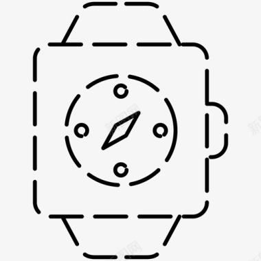 icon新手指南指南针应用程序方向智能手表图标图标