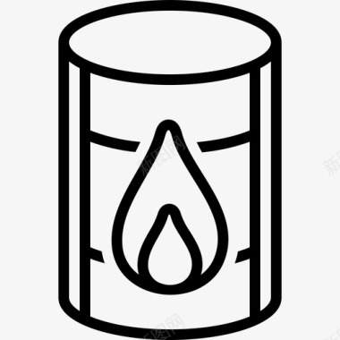 油桶化学品容器图标图标