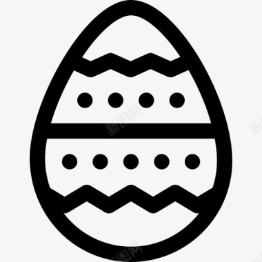 复活节彩蛋春季47直纹图标图标