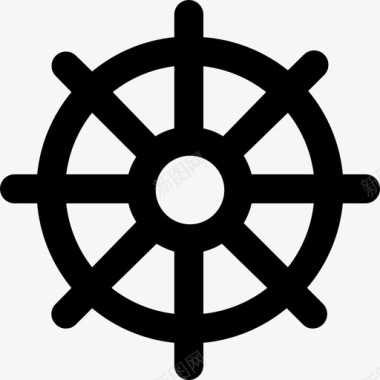 轮船舵图标图标