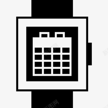 网格smartwatch日历日期网格图标图标