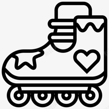 溜冰鞋儿童鞋图标图标