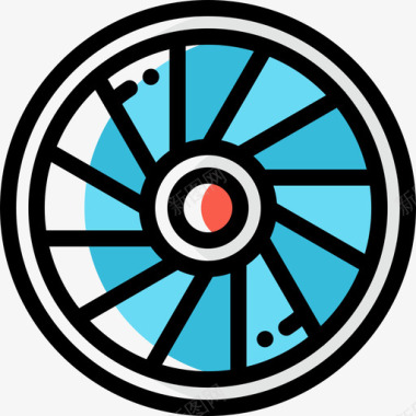 17涡轮机航空17颜色省略图标图标