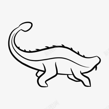 甲龙动物恐龙图标图标