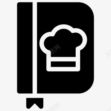烹饪食谱书厨师书烹饪书图标图标