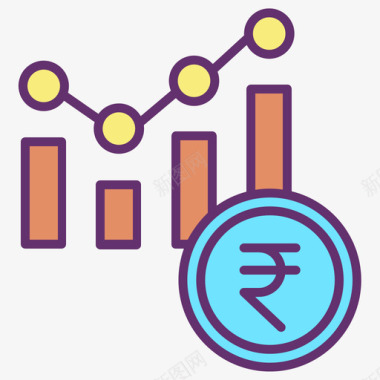 商业财务商业管理47线性颜色图标图标