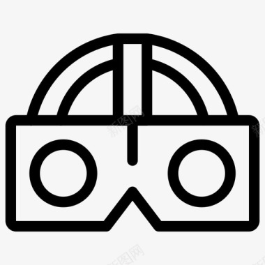 vr头盔虚拟现实vr耳机图标图标