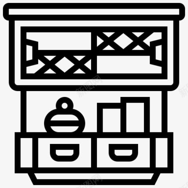 厨房橱柜装饰图标图标