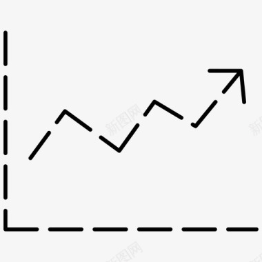 发展展板股票发展增长图标图标