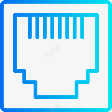 局域网网卡局域网数据和网络6梯度图标图标