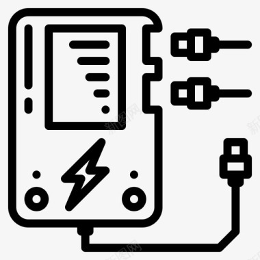 USB插头电源银行电子小工具图标图标