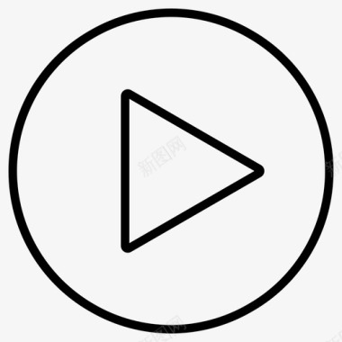 视频PNG矢量图播放按钮媒体音乐图标图标