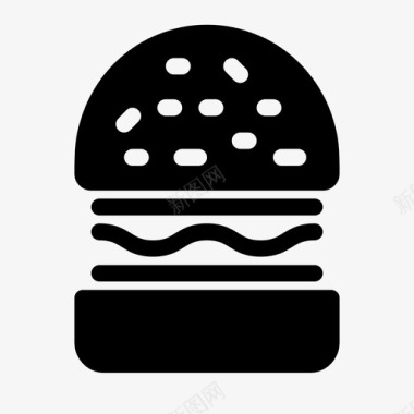 汉堡快餐餐厅图标图标