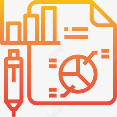 icon分销管理统计学商业管理35梯度图标图标
