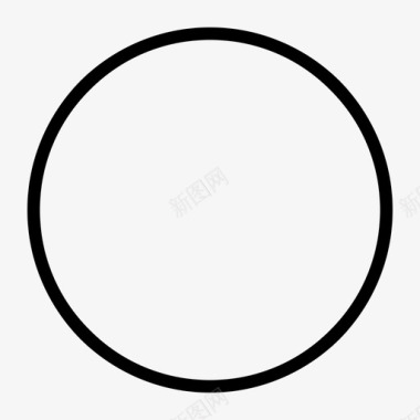 圆形扁平环形图标图标