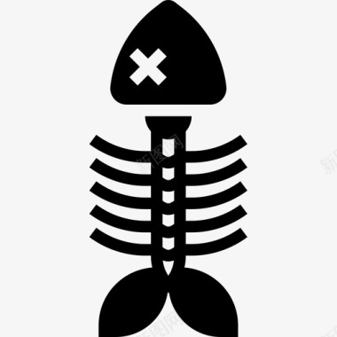 鱼骨核元素2字形图标图标