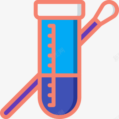 医用棉签棉签祖先4线状颜色图标图标