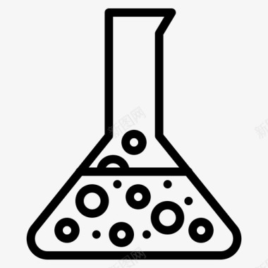 烧杯erlenmeyer烧杯化学图标图标