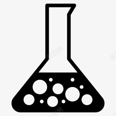 细菌锥形瓶细菌化学图标图标
