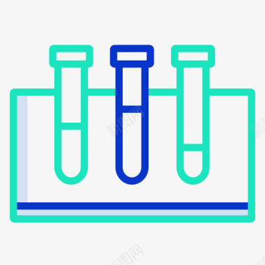 医疗保健和医疗试管医疗保健14轮廓颜色图标图标