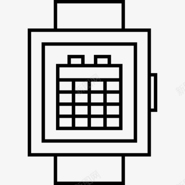 网格smartwatch日历日期网格图标图标