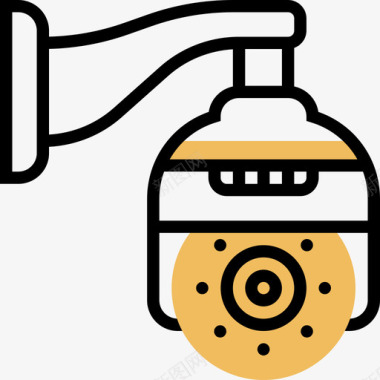闭路电视电子设备9黄影图标图标