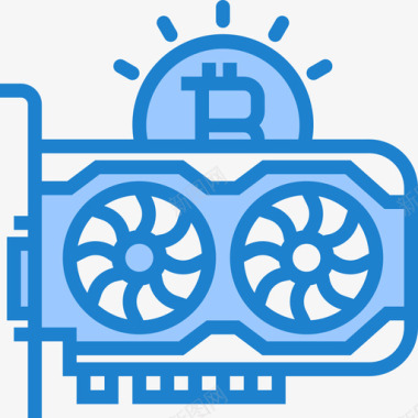 蓝色证件照Vga比特币蓝色图标图标