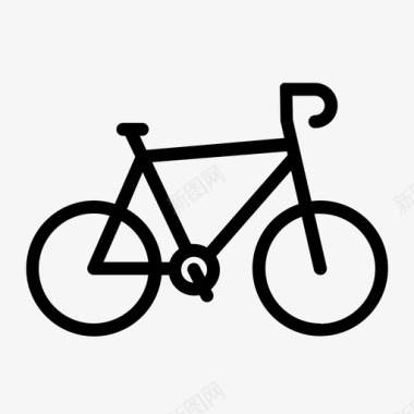 自行车山地车交通工具图标图标