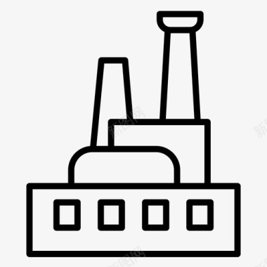 工厂好货工厂49号楼轮廓图标图标