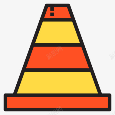 图标下载圆锥结构119线颜色图标图标