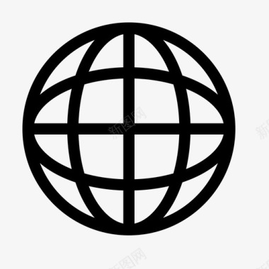 世界全球互联网图标图标