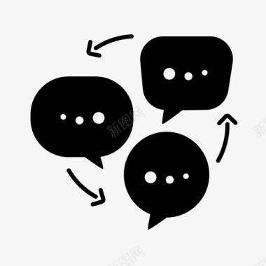 讨论对话学习图标图标