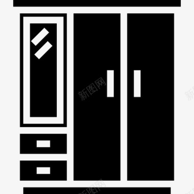 衣柜家俱10填充图标图标