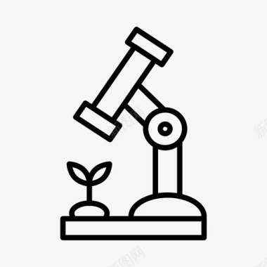 农业展架植物学实验农业农场图标图标