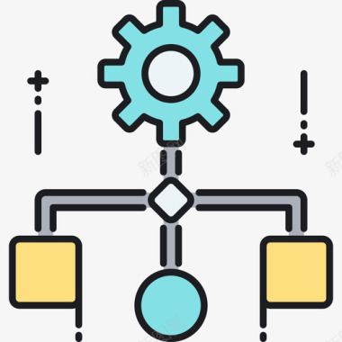 工作流工作流项目管理18线颜色图标图标