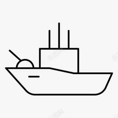 战舰战场船图标图标