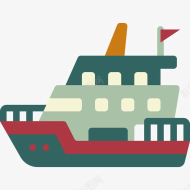 渡船运输119平图标图标